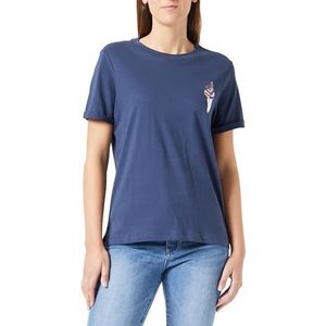swirlie Dames T-Shirt 77133878, Marine, S, marineblauw, S