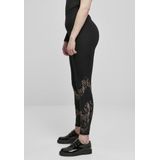 Urban Classics - Highwaist Lace Inset Legging - Zwart