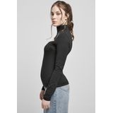 Urban Classics - Cut-Out Turtleneck Longsleeve top - Zwart