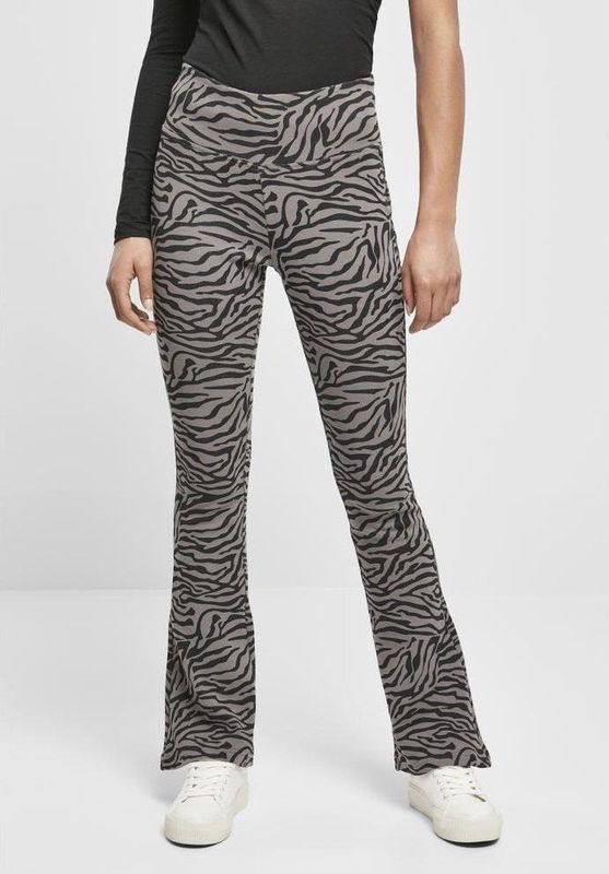 Damen-Leggings mit hoher Taille Urban Classics zebra boot (GT)