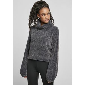 Urban Classics - Short Chenille Turtleneck Sweater/trui - Grijs