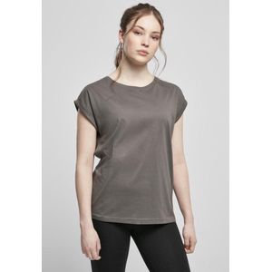 Urban Classics - Extended Shoulder Dames T-shirt - Grijs