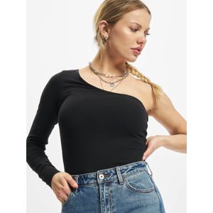 Urban Classics - Damesbodysuit - Asymmetrisch - Biologisch Katoen - One Sleeve