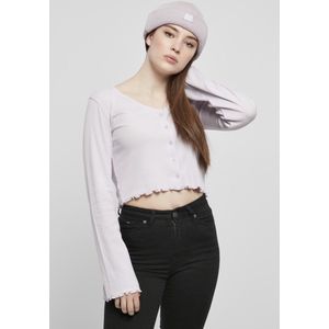 Urban Classics - Cropped Rib Cardigan - Paars