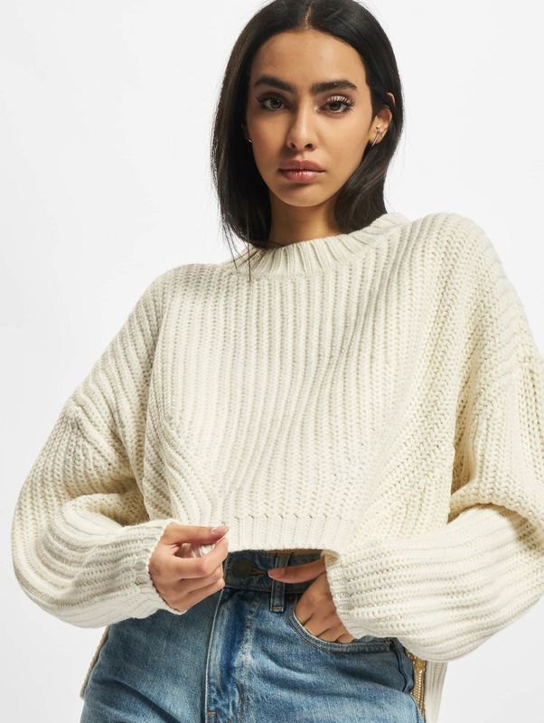 Urban Classics - Trui - Wit - Losse Pasvorm - Lange Mouw