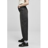 Urban Classics Ladies High Waist Wide Leg Cropped Denim Pants