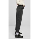 Urban Classics - High Wasit Wide Leg Cropped Denim Wijde broek Zwart