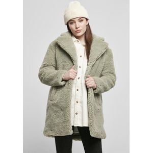 Urban Classics - Sherpa Wintermantel - Oversized - Beige - Comfortabele Voering