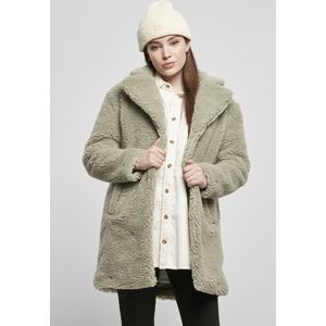 Urban Classics Sherpa winterjas voor dames, oversized, met haak en oogsluiting, maat XS tot 5XL, Salvia