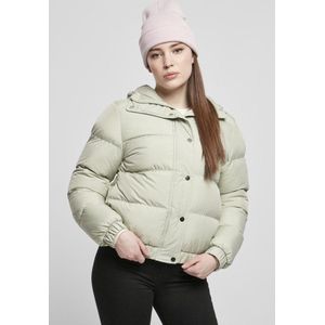 Urban Classics Ladies Hooded Puffer Jacket Winterjas mint XS - Katoen - Basics