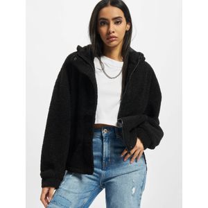 Urban Classics - Sherpa Damesjack - Zwart - Polyester