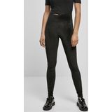 Urban Classics - High Waist Velvet Legging - Zwart
