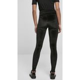 Urban Classics - High Waist Velvet Legging - Zwart