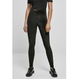 Urban Classics - High Waist Velvet Legging - Zwart