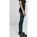 Legging - Glinsterend - Stretch Velours - Hoge Tailleband - Zwart