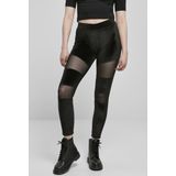 Urban Classics - Velvet Tech Mesh Sportlegging - Zwart