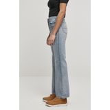 Urban Classics - High Wasit Flared Denim Flared broek Blauw