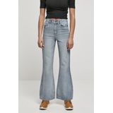 Urban Classics - High Wasit Flared Denim Flared broek Blauw