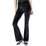 Urban Classics - High Waist Velvet Boot Cut Legging - Zwart