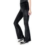 Urban Classics - High Waist Velvet Boot Cut Legging - Zwart