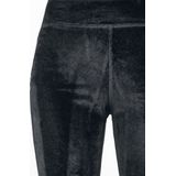 Urban Classics - High Waist Velvet Boot Cut Legging - Zwart