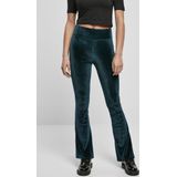 Urban Classics - High Waist Velvet Boot Cut Legging - Blauw