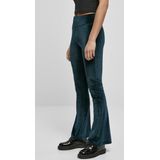 Urban Classics - High Waist Velvet Boot Cut Legging - Blauw