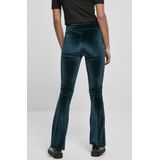 Urban Classics - High Waist Velvet Boot Cut Legging - Blauw