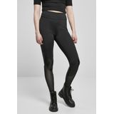 Urban Classics - Highwaist Mixed Tech Sportlegging - Zwart