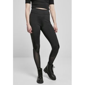 Urban Classics - Highwaist Mixed Tech Sportlegging - Zwart