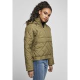 Urban Classics - Oversized Diamond Quilted - Pullover Jas - Groen