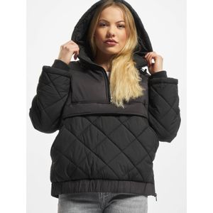 Urban Classics - Oversized Diamond Quilted - Jas - Zwart - Gewatteerd Polyester