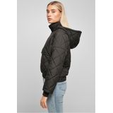 Urban Classics - Oversized Diamond Quilted - Jas - Zwart - Gewatteerd Polyester