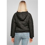 Urban Classics - Oversized Diamond Quilted - Jas - Zwart - Gewatteerd Polyester