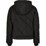 Urban Classics - Oversized Diamond Quilted - Jas - Zwart - Gewatteerd Polyester