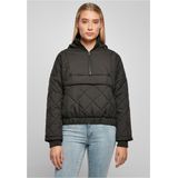 Urban Classics - Oversized Diamond Quilted - Jas - Zwart - Gewatteerd Polyester