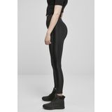 Urban Classics - Highwaist Shiny Stripe Legging - Zwart
