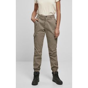 Urban Classics High Waist Cargobroek Beige