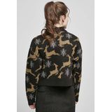 Gebreid Vest - V-hals - Lange Mouw - Normale Pasvorm - Met Motiefprint