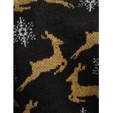 Gebreide Trui - Rood - Acryl - Oversized Met Ronde Halslijn