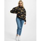 Gebreide Trui - Rood - Acryl - Oversized Met Ronde Halslijn