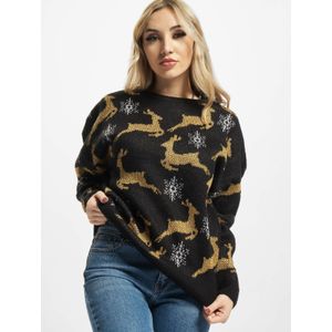 Gebreide Trui - Rood - Acryl - Oversized Met Ronde Halslijn