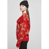 Damestrui - Gebreid - Rood - Acryl/Polyester - Oversized Snit