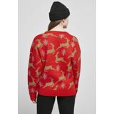 Damestrui - Gebreid - Rood - Acryl/Polyester - Oversized Snit
