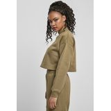 Urban Classics - Oversized High Neck Crew Crop Sweater/Trui - Groen