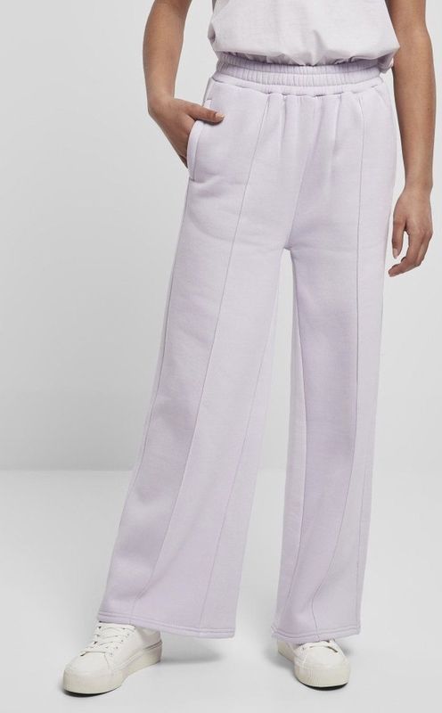 Urban Classics - Straight Pin Tuck Dames joggingbroek - Paars