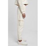 Urban Classics Dames joggingbroek- High Waist Cargo Creme