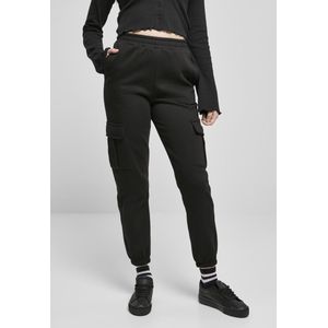 Urban Classics - High Waist Cargo Dames joggingbroek - Zwart