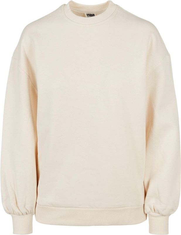 Urban Classics - Oversized Ronde Hals Sweatshirt - Wit Zand - Dames