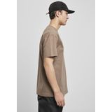 Urban Classics - Heavy Oversized Heren T-shirt - Beige Groen